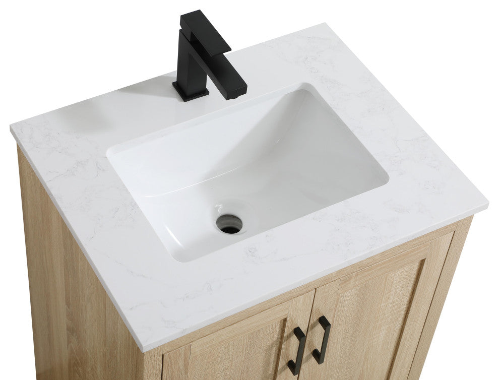 Home Living 24" Single Bathroom Vanity, Mango Wood