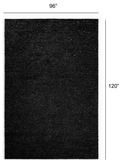8" x 10" Black and Silver Sparkly Area Rug