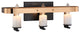 Matteo Lighting Crandle Wall Sconce, Black + Aged Gold Brass