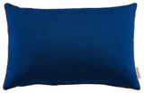 Accentuate 24" Lumbar Performance Velvet Throw Pillow EEI-4706-NAV-BLO