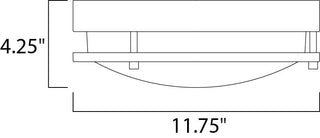 Maxim 55546 Linear 11"W LED Ceiling Light - Satin Nickel