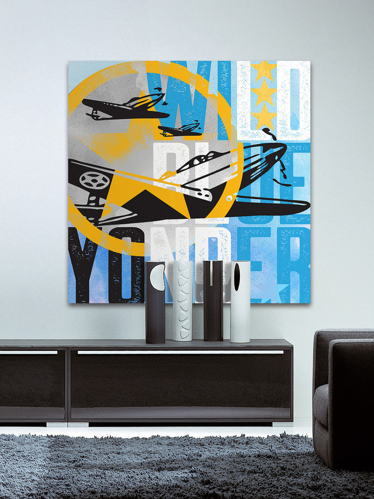 Marmont Hill, "Wild Blue Yonder Planes" by Rick Martin on Wrapped Canvas, 32x32