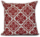 16x16", Ceylon, Geometric Print Outdoor Pillow, Red