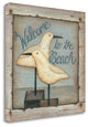 "Welcome To The Beach" By Kim Lewis, Giclee Print on Gallery Wrap Canvas