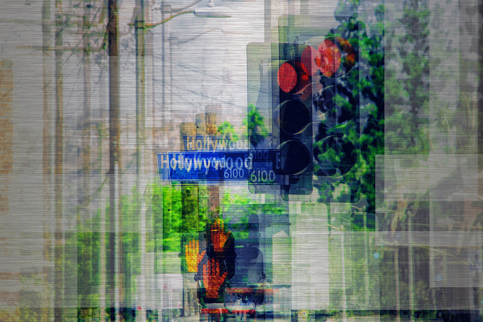 "Last Stop for Fame" Painting Print, Brushed Aluminum, 18"x12"