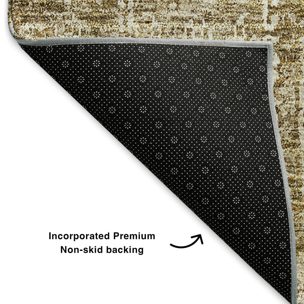 Premium Machine Washable Mayfield AMF637 Brown 8' x 10' Rug