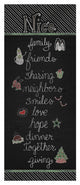 "Christmas Chalkboard Nice" Digital Paper Print by Elyse DeNeige, 18"x42"