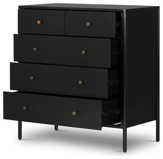 Soto 5 Drawer Dresser, Black
