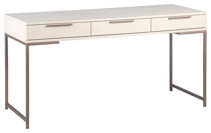 Rebel Desk, Champagne Gold, Cream