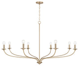Capital Lighting 449981 Dolan 8 Light 52"W Candle Style - Matte Brass