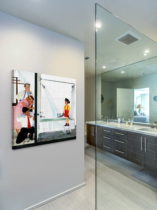 "Bath" Painting Print on Canvas by Curtis