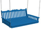 Poly Royal English Swingbed, Blue, 75 Inch