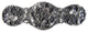 Florid Leaves Pull Antique Brass, Antique Pewter