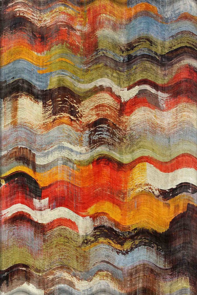 "Wavy Blends" Painting Print on Canvas by Irena Orlov