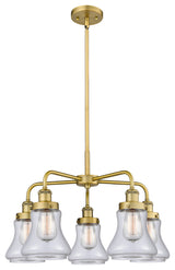 Innovations Bellmont 5 24" Chandelier Brushed Brass