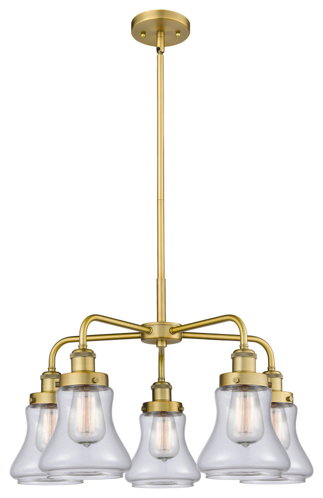 Innovations Bellmont 5 24" Chandelier Brushed Brass