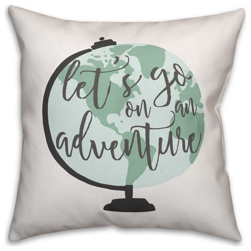 Let's Go On An Adventure 16x16 Spun Poly Pillow
