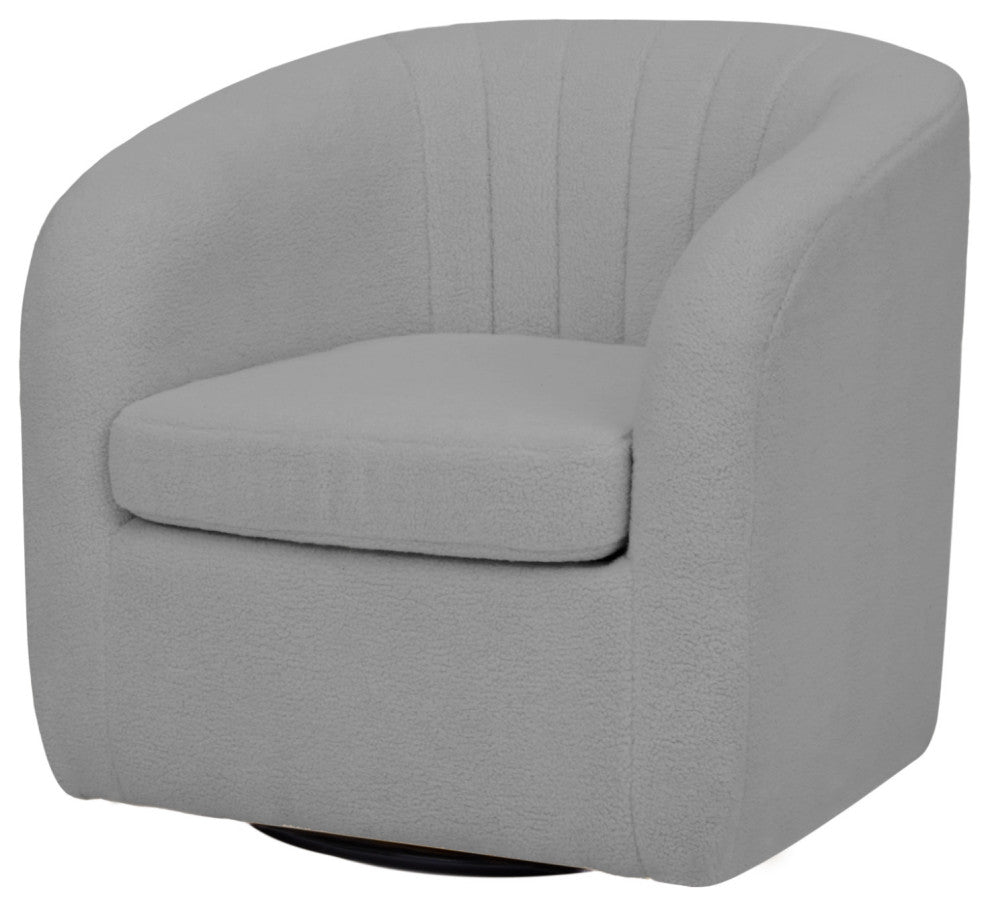 Monroe faux shearing 28.75" Swivel Tub Chair
