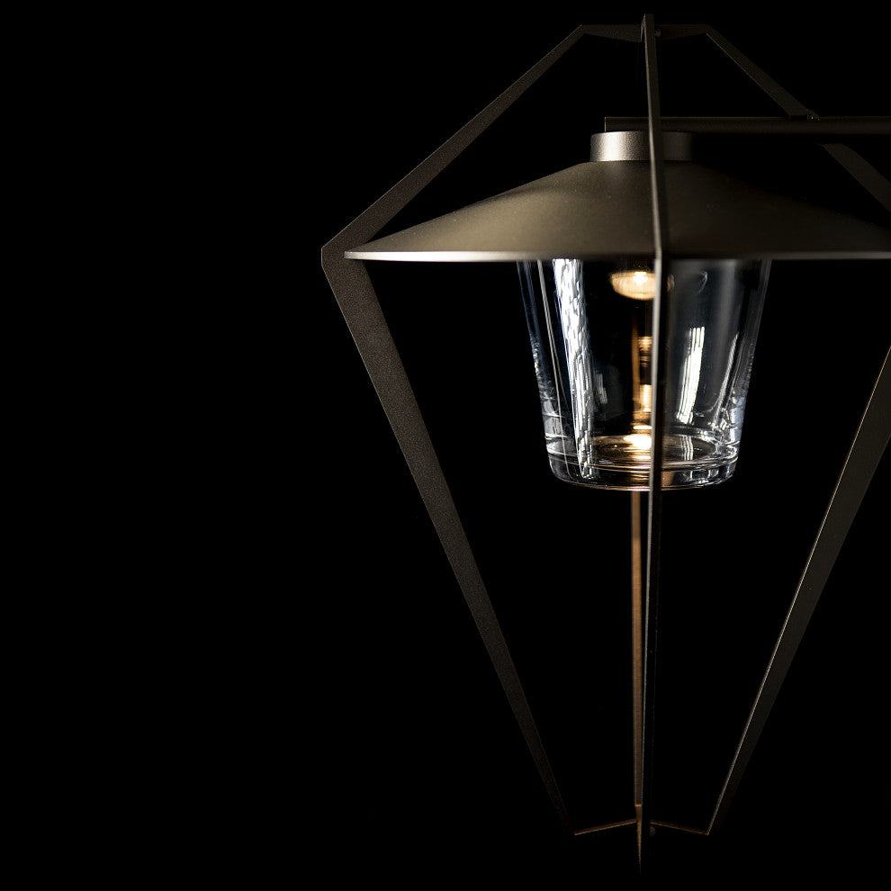 Stellar Large Outdoor Sconce, Coastal Oil Rubbed Bronze Finish, Clear Glass