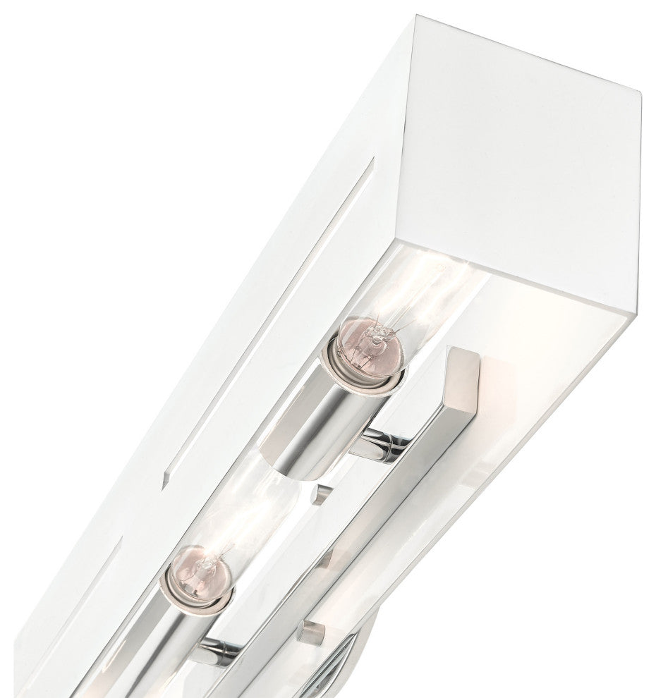 Polished Chrome Urban, Industrial, Vanity Sconce