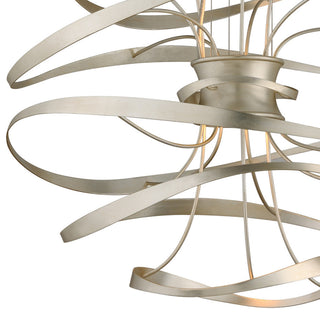 Corbett Lighting 213-42 Calligraphy 2 Light 26" LED Pendant - Silver Leaf with