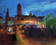 Ferdinand Du Puigaudeau July 14th Fireworks at Bourg-de-Batz Gallery Wrap Canvas