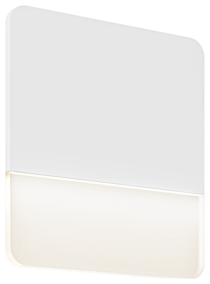 DALS Lighting 6" Square Slim Wall Sconce, White
