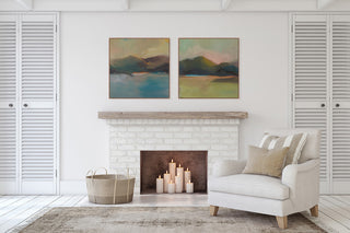 Whispering Light Fine Art Print, Gold, 30"x30"