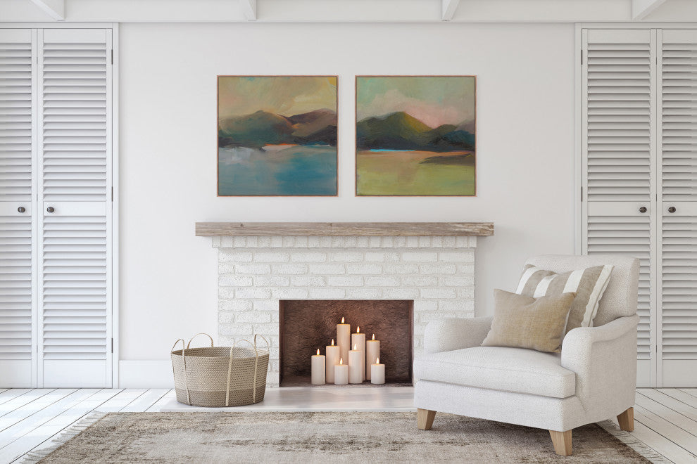 Whispering Light Fine Art Print, Gold, 30"x30"
