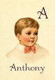 A for Anthony - Gallery Wrapped Canvas Art 28" x 42"