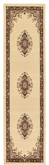 Unique Loom Ivory Washington Reza 2' 2 x 8' 2 Runner Rug
