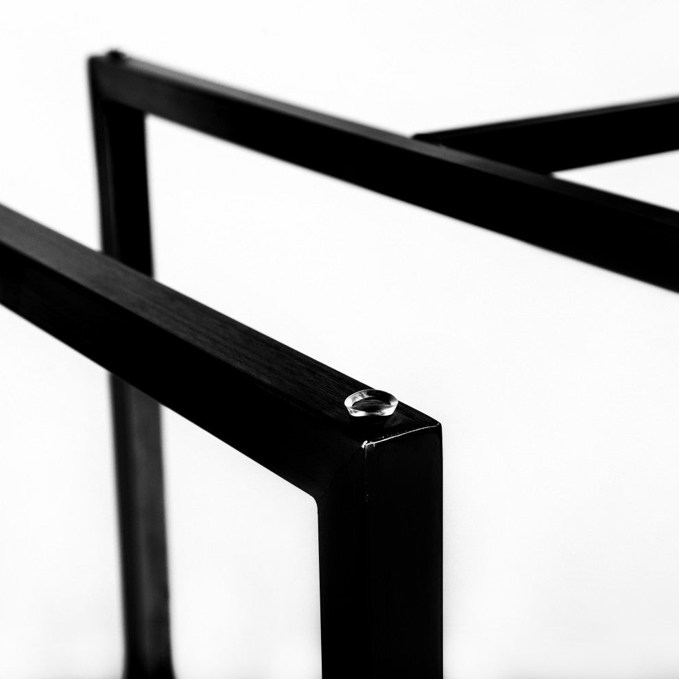 Legend Rectangular Dining Table, Black, 36x66
