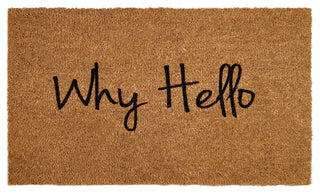 Calloway Mills Why Hello Doormat, 24"x36"