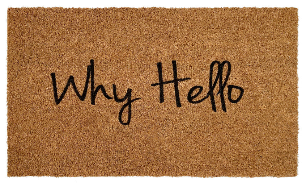 Calloway Mills Why Hello Doormat, 24"x36"