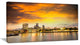 "Financial District of London at Twilight" Cityscape Wall Art, 60"x28", 1 Panel
