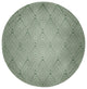 Lifeflor Diamond Spring Chenille Rug, Muted Green, 5' Round