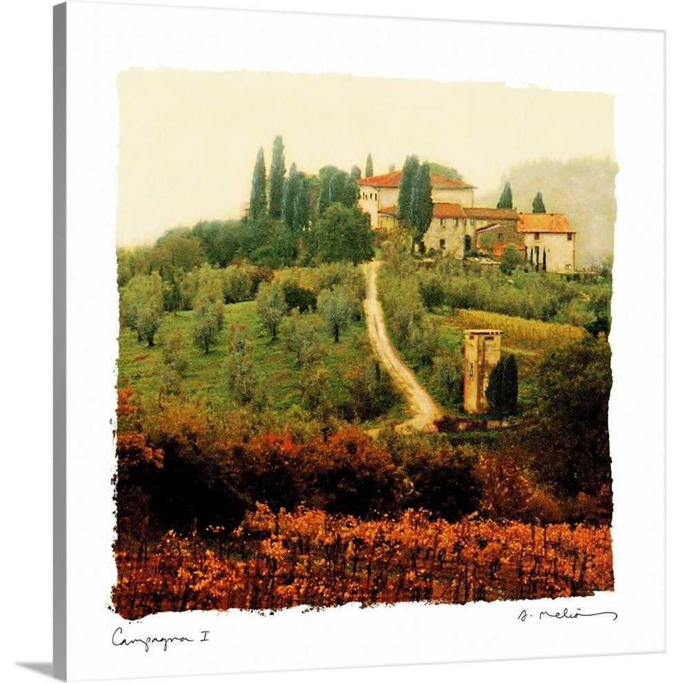 Campagna I Wrapped Canvas Art Print, 20"x20"x1.5"