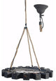 Benzara BM149453 Distinctively Designed Tyre-Like Chandelier