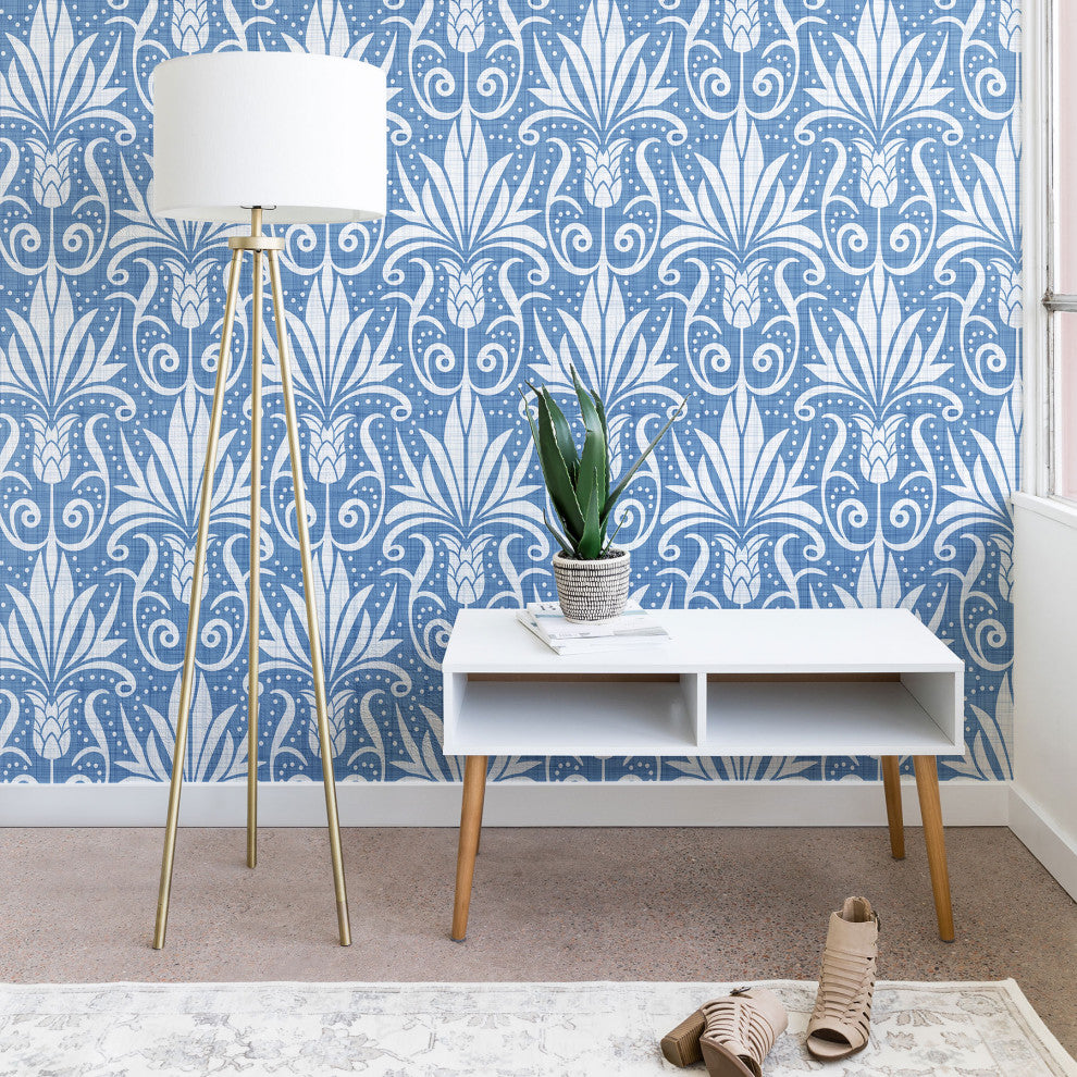 Heather Dutton Delancy Cornflower Blue Wallpaper