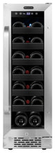12" Built-In 20 Bottle Undercounter Stainless Steel Wine Refrigerator