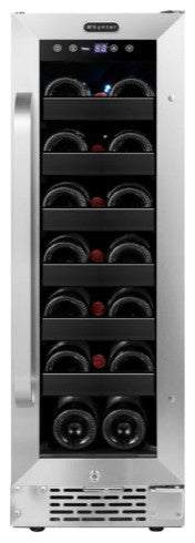 12" Built-In 20 Bottle Undercounter Stainless Steel Wine Refrigerator