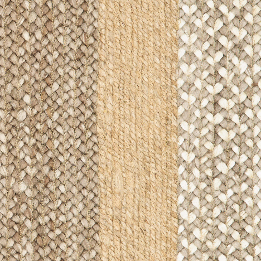 4" x 6" Tan and Beige Bordered Area Rug