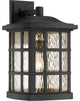 Quoizel SNN8411K One Light Outdoor Wall Lantern Stonington Mystic Black