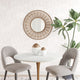 Frame Wall Mirror, Round, Glass, Antique Gold, Bedroom Living