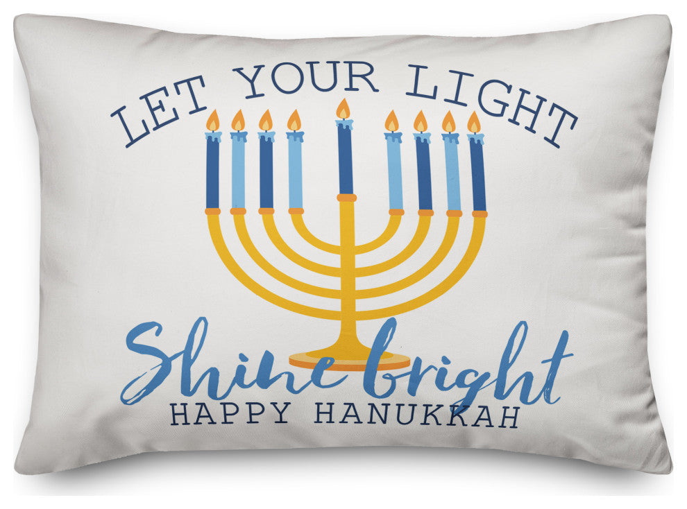 Let Your Light Shine Bright 14"x20" Throw Pillow