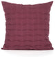 Dusty Red Hand Crafted Pintuck Accent Throw Pillow Cover