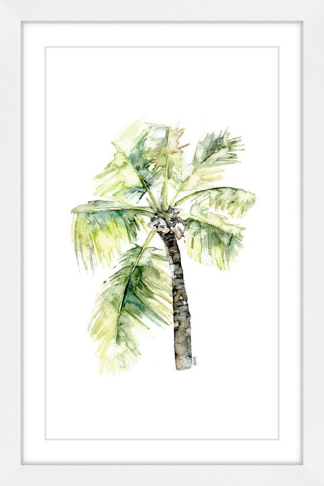 "Palm Tree 2" Framed Print by Rachel Byler