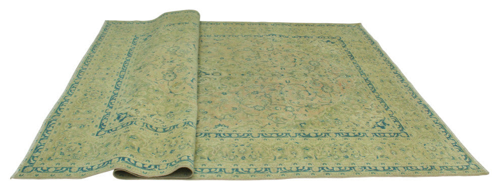 Fine Vintage Distressed Marcel Rust/Beige Rug, 8'2x11'6