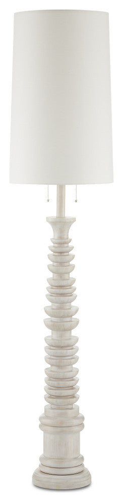 Malayan White Floor Lamp