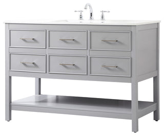 Home Living 48" Single Bathroom Vanity, Gray